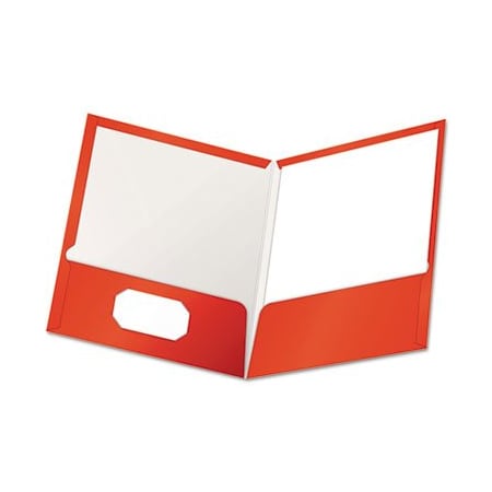 Tops Business Forms Oxford, High Gloss Laminated Paperboard Folder Capacity, Red, 25PK 51711